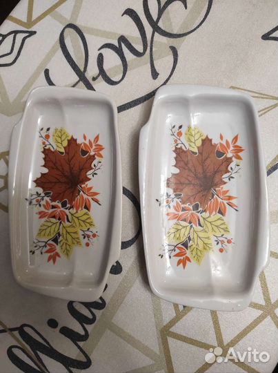 Блюдце салатница селедочница СССР, Дулево, Дмитров