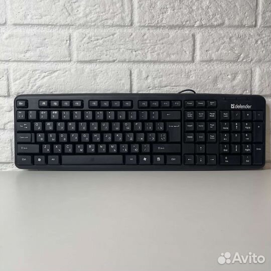 Клавиатура проводная Defender 104+3 клавиши