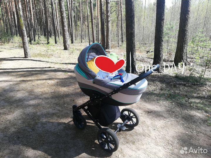 Коляска 2 в 1 индиго