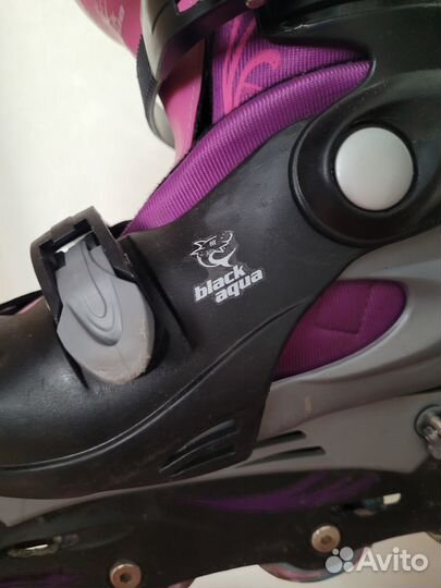 Ролики детские black aqua