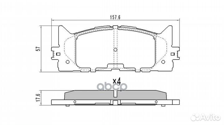 Колодки тормозные toyota/lexus camry(V50) /RAV4