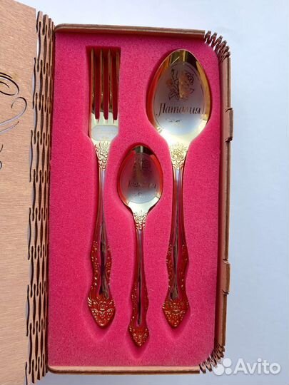 Столовые приборы новые вилка ложка Наталия