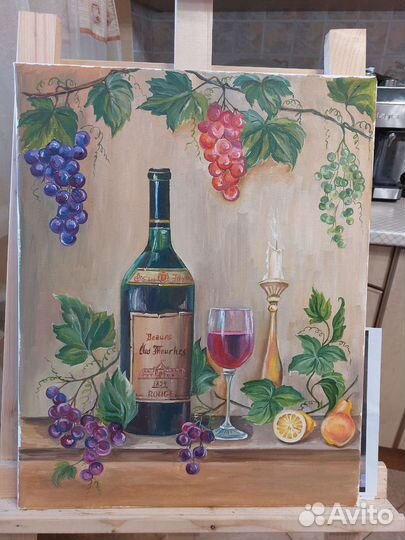 Картина маслом натюрморт на холсте 4050