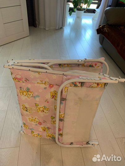 Раскладушка с матрасом детская бу