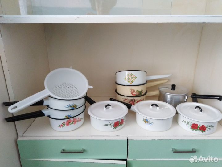 Эмалированная посуда СССР новая