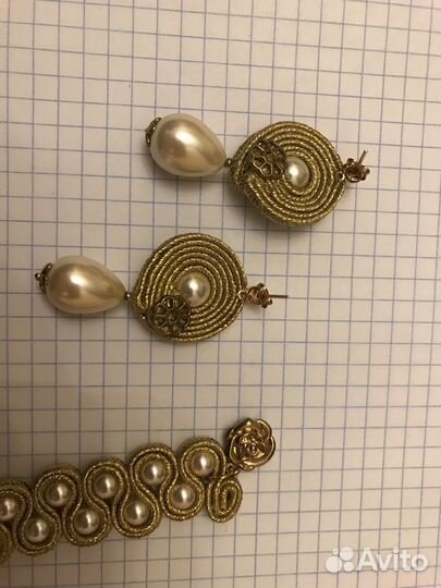 Серьги и браслет