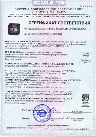 Ремонтная арка Mazda 3 (BK) седан и другие