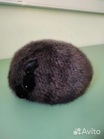 Норковая шапка-берет