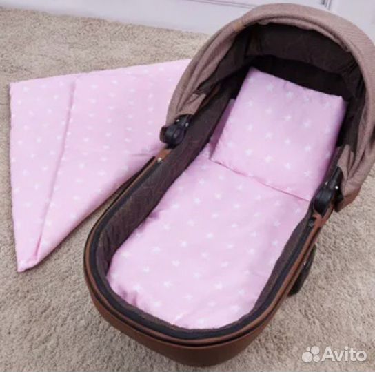 Комплект в коляску(подушка,матрас,одеяло)