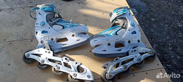 Роликовые коньки детские раздвижные