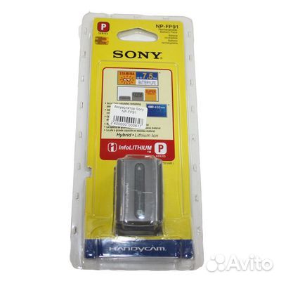 Аккумулятор Sony NP-FP91 для Sony AC-VQP10, ACC-TC