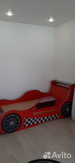 Детская кровать от 3 лет машина