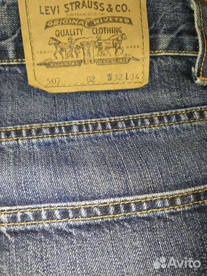 Джинсы levis 507 W32L34 оригинал