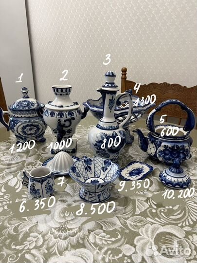 Посуда гжель