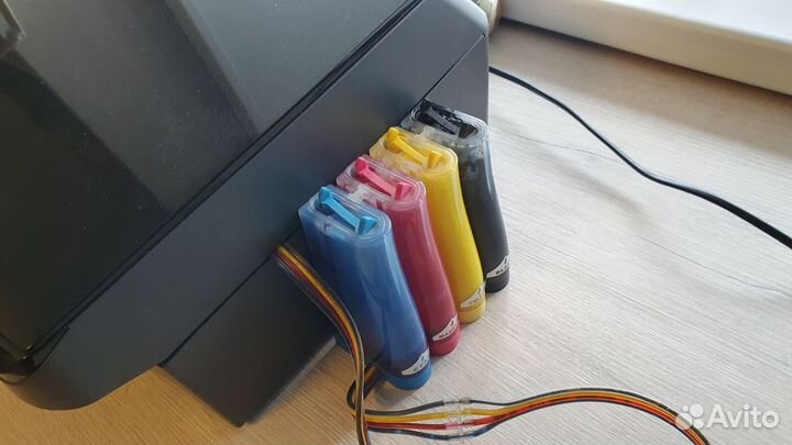 Мфу epson TX410 с перезаправляемыми картриджами