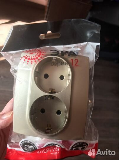Розетка 2х2 эра