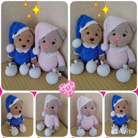 Мягкие игрушки вязаные. Ручная работа