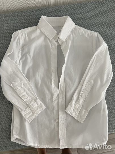 Белая рубашка для мальчика 98