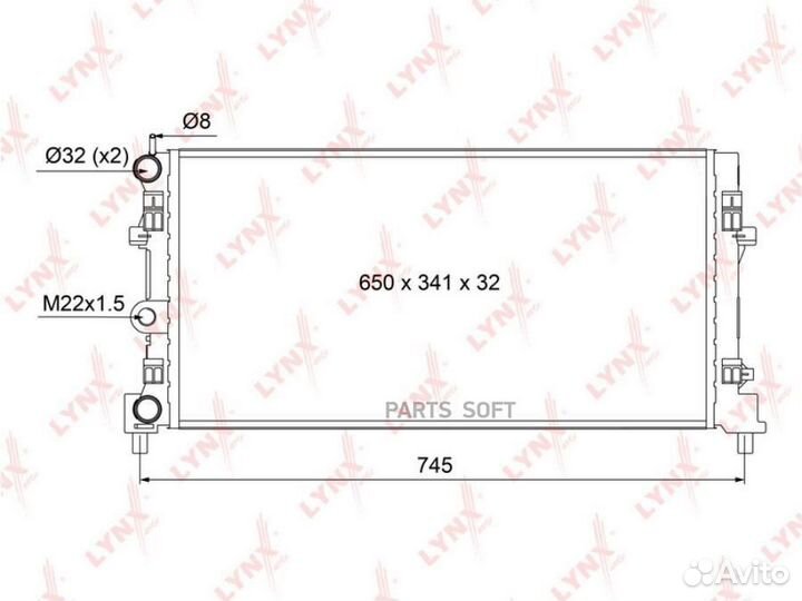 Радиатор VAG A1 polo 10- 1.6 TDI 1.2 1.4