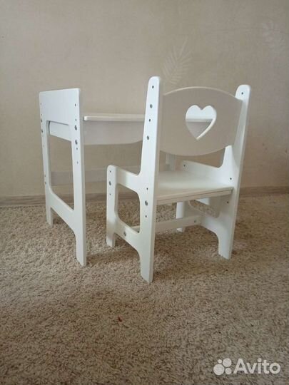 Стол и стул для ребёнка комплект (растущий)