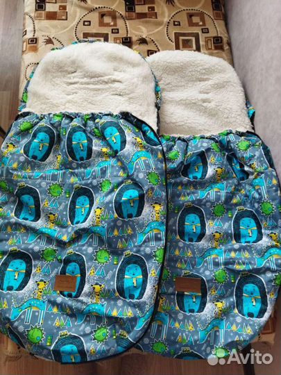 Меховые карманы на замках для зимних прогулок