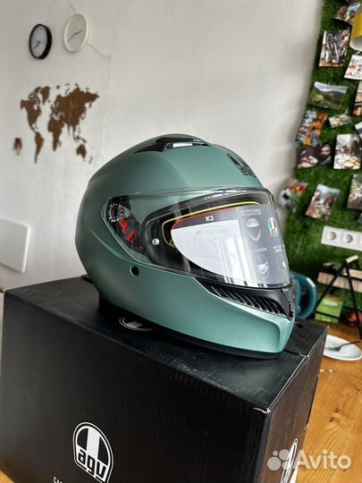Шлем agv k3 2206 S зеленый