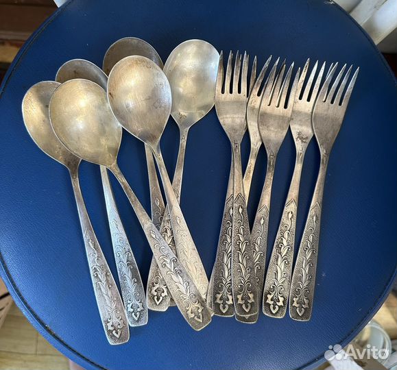 Ложки и вилки мельхиоровый мнц