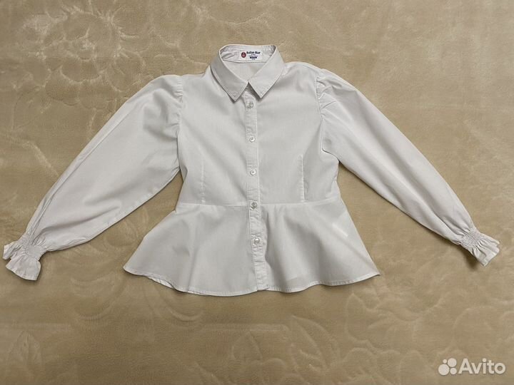 Блузка школьная для девочки Button Blue, р.122