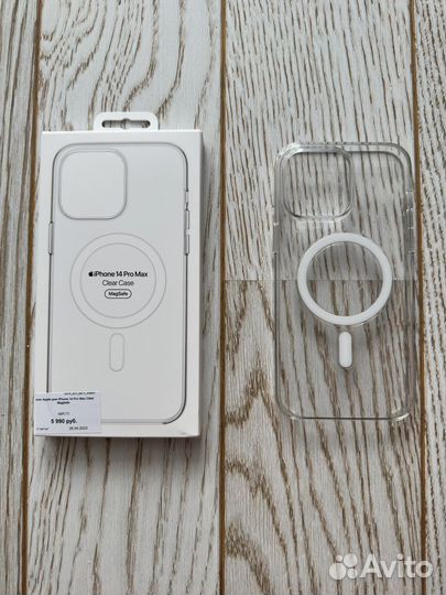 Чехол iPhone 14 pro max clear case magsafe