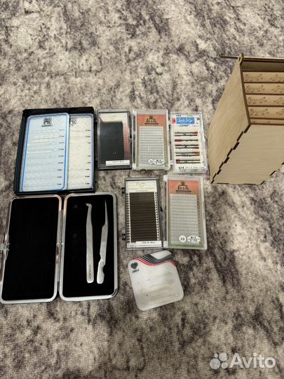 Материялы для наращивание ресниц и лешбокс