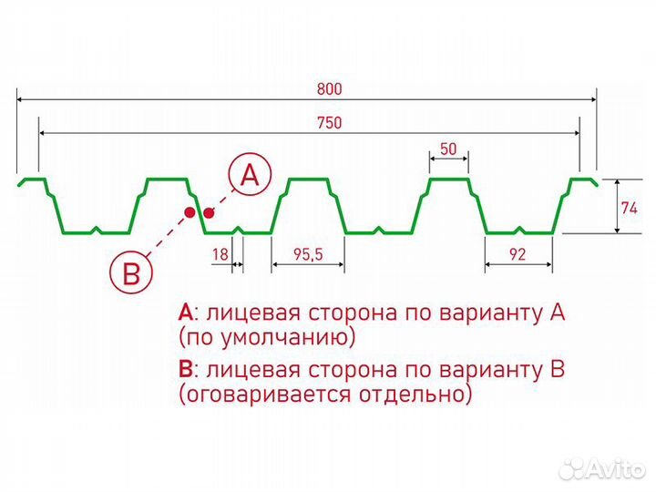 Профнастил Н75 оптом