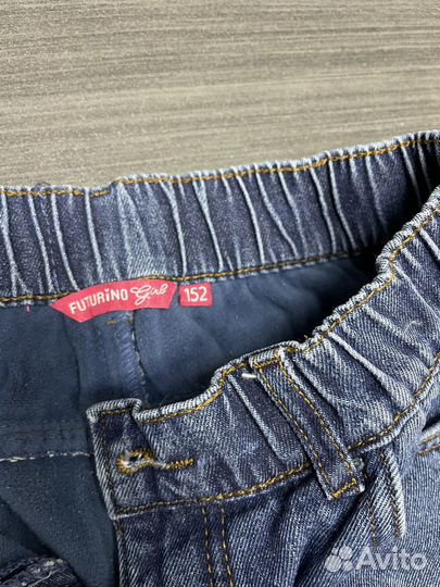 Джинсы утепленные для девочки 152