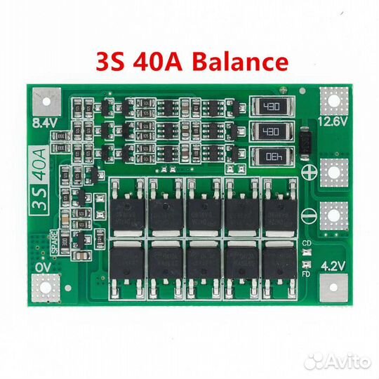 Защитные платы bms, аккумуляторы 18650, зу