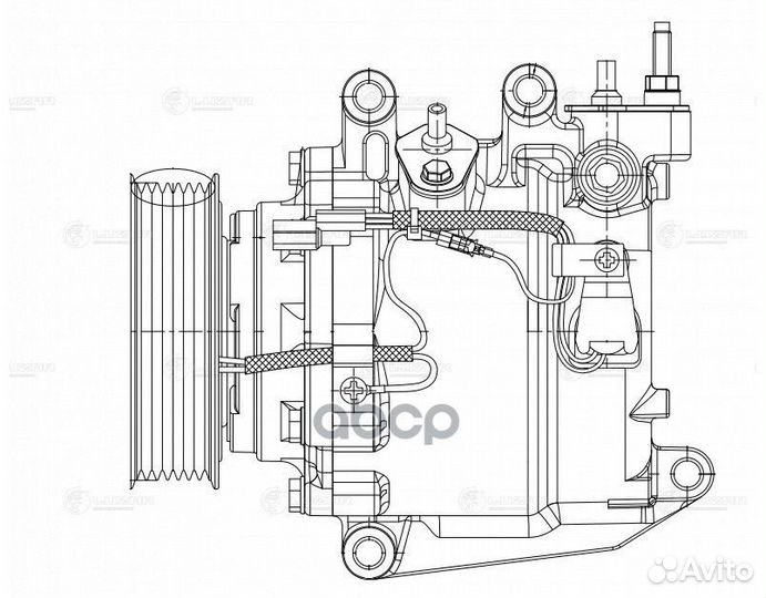 Компрессор кондиц. для а м honda civic 4D 5D (06)
