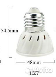Светодиодная лампа биколор (фитолампа) E14, Е27