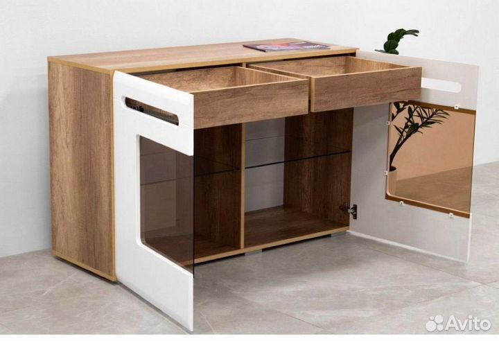 Комод Наоми км-10 белый глянец