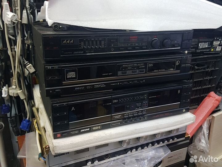 CD, касетник, усил, колонки