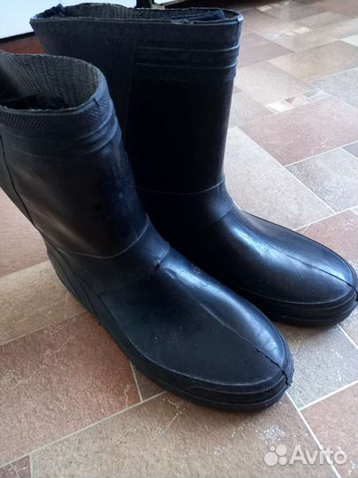 Сапоги резиновые мужские утепленные