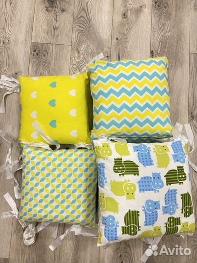 Бортики в детскую кроватку и постельное белье