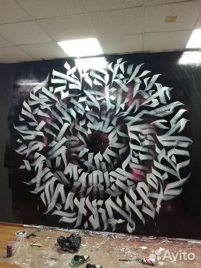 Роспись стен/машин (граффити/каллиграфия)