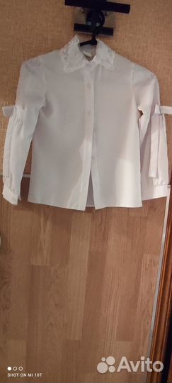 Блуза белая рост 128