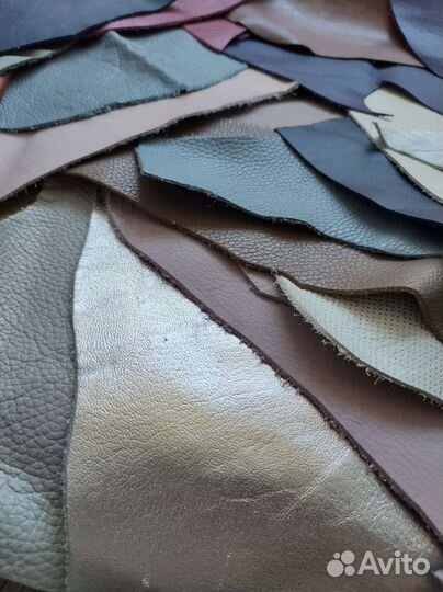 Натуральная кожа лоскуты среднего размера набором