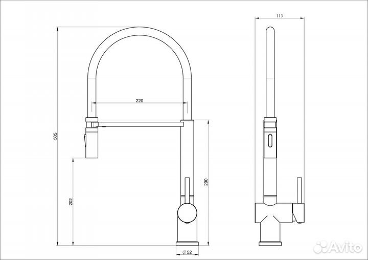 Wonzon & Woghand WW-88438003-BGM Смесит