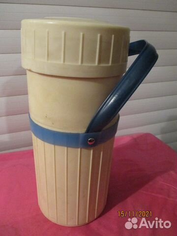 Термос пластмассовый из СССР на 1литр