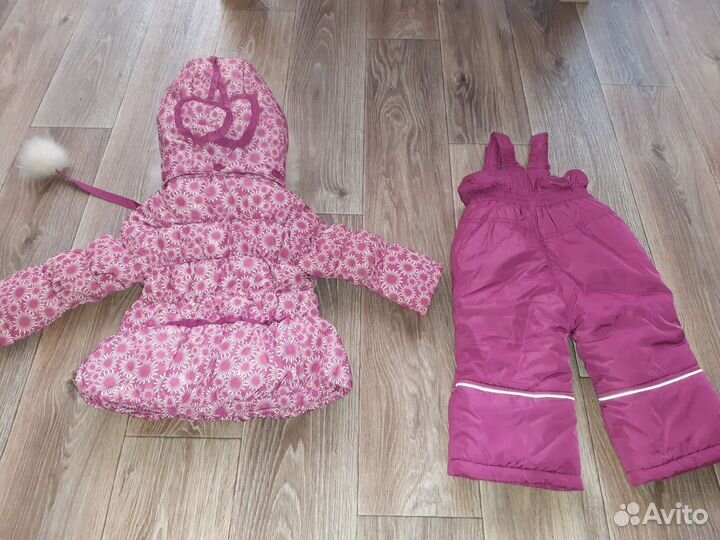 Зимний комплект для девочки на годик