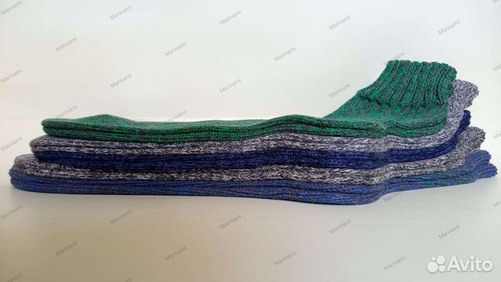 Вязаные мужские носки из хлопка