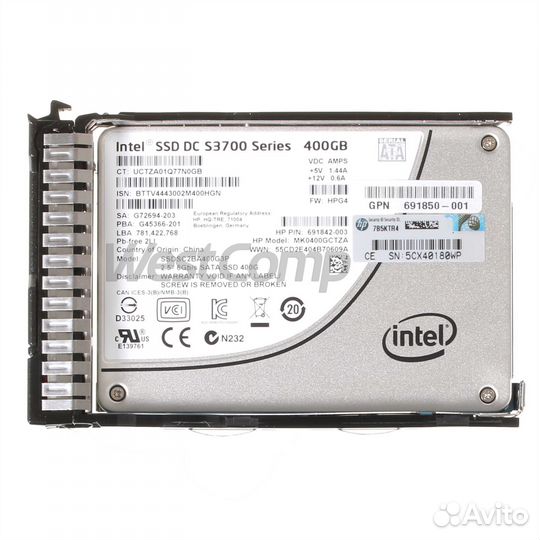 SSD накопитель HP 400GB 2.5 SATA (692166-001)