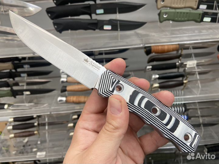 Нож Kizlyar Supreme Echo Niolox StoneWash