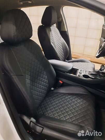 Чехлы KIA Optima Экокожа ромб Автопилот