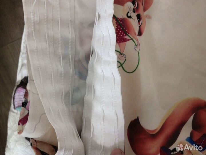 Шторы в детскую, 2 штуки, высота 260х190см